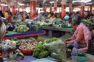 Hàng hóa đủ loại được bán ở đây. Ảnh: Peter Yeung