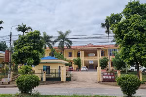 Trụ sở UBND thị trấn Trại Cau - Đồng Hỷ.