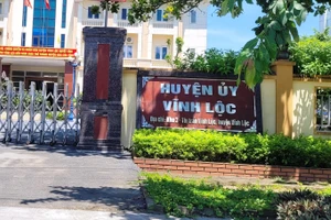 Trụ sở Huyện ủy Vĩnh Lộc. Ảnh: HĐ