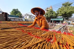 Làng hương trăm tuổi tất bật vào vụ Tết