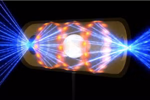 Phản ứng tổng hợp hạt nhân.