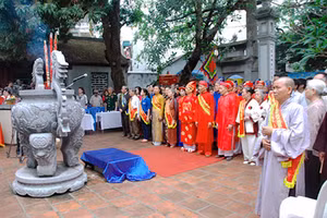Hội thề Trung Hiếu ra đời sau khi vua Lý Thái Tông được thần Đồng Cổ báo mộng về việc 3 người em mưu phản. Ảnh: IT.