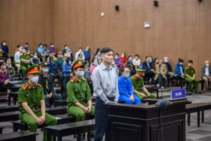 Bị cáo Phạm Thanh Hải tại phiên tòa xét xử.