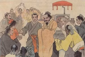 Mạnh Thường Quân trở về cố cư ở Bích Thành, dân trong thành nghe tin ông trở về liền dắt già cõng trẻ ra để đón. Ảnh minh họa.