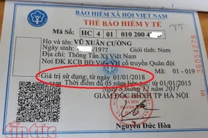 Thẻ BHYT không phải đổi từ năm 2019