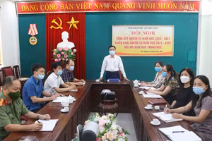 Ông Đào Xuân Tân, Phó Giám đốc Sở GD&ĐT Thái Nguyên phát biểu tại Hội nghị.