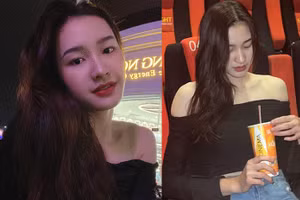 Hoa khôi bóng chuyền Đặng Thị Kim Thanh khoe vai trần gợi cảm