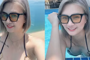 Hoa khôi bóng chuyền Kim Huệ khoe ảnh hạnh phúc cùng 'người ấy'