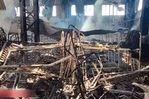 Hiện trường vụ tấn công nhà tù ở DPR.