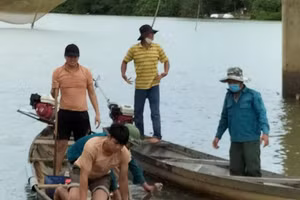 Sau một ngày đêm tìm kiếm, lực lượng chức năng đã phát hiện thi thể nam thanh niên.