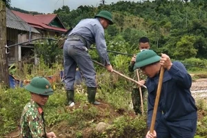 Lực lượng chức năng đã phát hiện, cất bốc một hài cốt liệt sĩ.