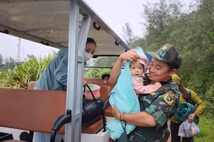 Nhằm đảm bảo an toàn trước bão Noru, lực lượng chức năng đảo Cồn Cỏ đã sơ tán 299 người dân xuống hầm trú ẩn.