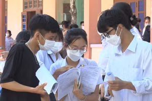 Thí sinh Quảng Trị tham dự kỳ thi tốt nghiệp THPT năm 2022.