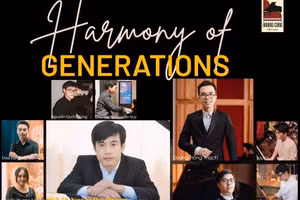 PGS.TS Nguyễn Huy Phương 'hòa âm' cùng học trò tại Harmony of Generations