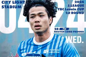 Công Phượng lần đầu đá chính cho Yokohama FC