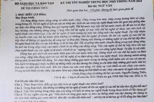 Gợi ý đáp án môn Ngữ Văn kỳ thi tốt nghiệp THPT năm 2024