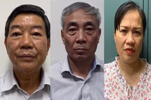 Ba bị can đều là nguyên cán bộ chủ chốt của bệnh viện Bạch Mai. 