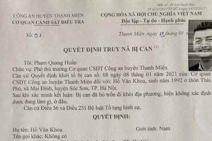 Truy nã Hồ Văn Khoa, kẻ nổ súng vào xe ‘thánh chửi’ Dương Minh Tuyền