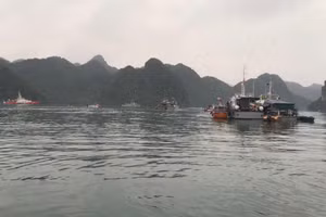 Khu vực hiện trường máy bay gặp nạn.