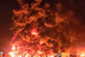 Hiện trường vụ cháy.