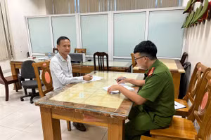 Nguyễn Xuân Thịnh tại cơ quan điều tra.