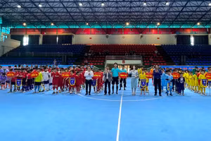 309 vận động viên tham dự giải bóng đá thiếu niên nhi đồng tỉnh Quảng Ninh năm 2023.