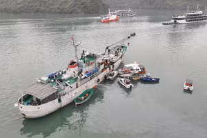 Khu vực máy bay trực thăng gặp nạn.