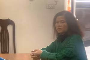 Nghi phạm tại cơ quan công an.