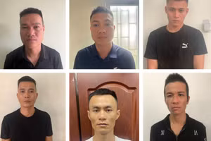 Nhóm nghi phạm bị bắt giữ.