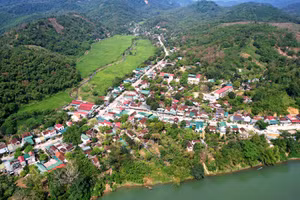 Xã Tam Quang, huyện Tương Dương (Nghệ An) nơi xảy ra động đất. Ảnh minh họa.