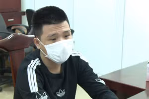 Đối tượng tại cơ quan Công an.