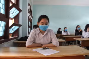 Thí sinh tại Kon Tum tham gia Kỳ thi tốt nghiệp THPT đợt 1.