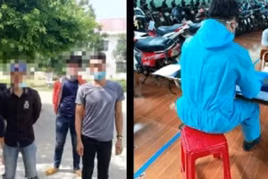 Công an huyện Phú Thiện xử phạt hơn 15 triệu đồng đối với 8 trường hợp tổ chức ăn nhậu, đánh nhau trong khu cách ly. Ảnh: Công an huyện Phú Thiện.