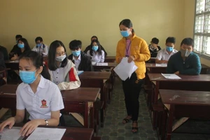 Học sinh Gia Lai ôn tập chuẩn bị cho kì thi tốt nghiệp Trung học phổ thông.