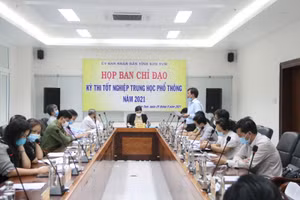 Họp Ban chỉ đạo kì thi tốt nghiệp THPT 2021 tại Kon Tum.