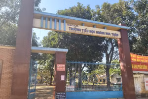 Trường Tiểu học Hoàng Hoa Thám nơi ông L. công tác.