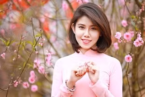 Những kiểu tóc diện với áo dài cực xinh ngày Tết 