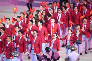 Đoàn TTVN tham dự khai mạc tại SEA Games 30 tại Philippines.