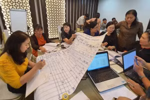 Một lớp bồi dưỡng cán bộ quản lý cơ sở giáo dục phổ thông cốt cán được tổ chức ở TP Đà Nẵng năm 2020. 