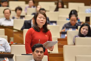 Đại biểu Hà Thị Lan (Bắc Giang). Ảnh: Quốc hội
