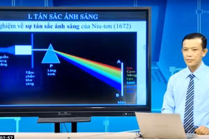 Dạy học qua kênh truyền hình tỉnh Cà Mau.