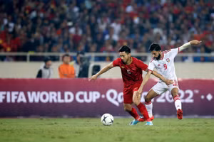 Trận Việt Nam thắng UAE 1 - 0 tại Mỹ Đình trong khuôn khổ lượt đi vòng loại World Cup 2022.
