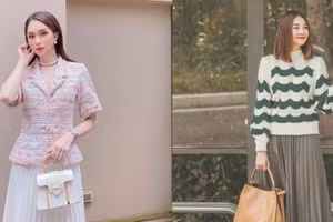 Học mỹ nhân Việt cách diện chân váy dài chẳng bao giờ lo mặc xấu