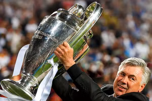 Chiến lược gia người Italia ăn mừng chức vô địch Champions League 2014. 