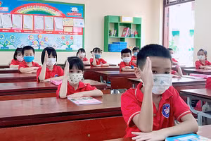 Học sinh trở về quê được bố trí học tập phù hợp với điều kiện địa phương trong thời gian dịch bệnh. Ảnh minh họa: Đăng Chung	