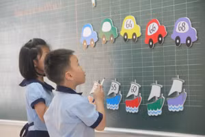 Học sinh Trường Tiểu học Phong Phú 2, huyện Bình Chánh tại TPHCM trong giờ học môn Toán. Ảnh minh họa: P.Nga 