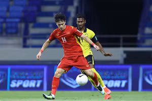 Trận đội tuyển Việt Nam (14) đánh bại Malaysia 2-1 tại vòng loại thứ 2 World Cup 2022.