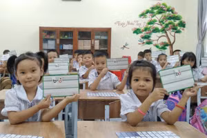 Chất lượng giáo dục đại trà của trường phát triển theo từng năm. Ảnh: NTCC