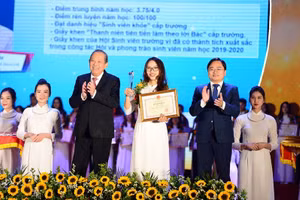 Sinh viên 5 tốt cấp Trung ương Kiều Thu Huyền – Khoa Kế toán Trường Đại học Kinh tế và QTKD. 