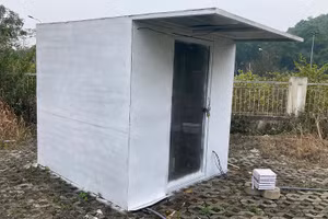 Sản phẩm sơn làm mát được thử nghiệm trên nhà ghép tôn.